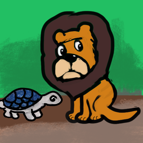 The Unhappy Baby Lion