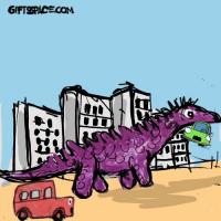 The Day A Dinosaur Invaded The City