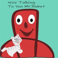 Cat Meeting A Robot