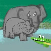 The Concerned Mama Elephant