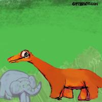 Elephant And Dinosaur