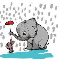A Rainy Day Friendship