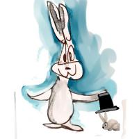 Magician Bunny And His Hat Trick