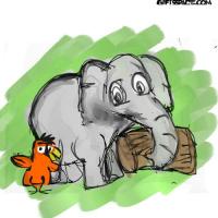 Elephant And The Bird